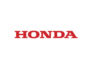 The image shows the Honda logo with the word HONDA in bold, red, uppercase letters on a plain white background.