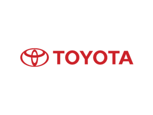 The red Toyota logo with an oval emblem and the word TOYOTA in bold red letters on a white background.