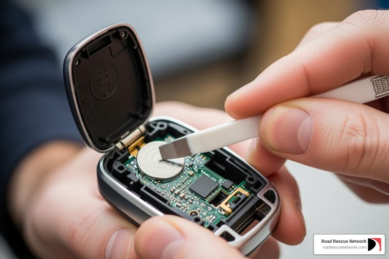 change battery in chevy key fob