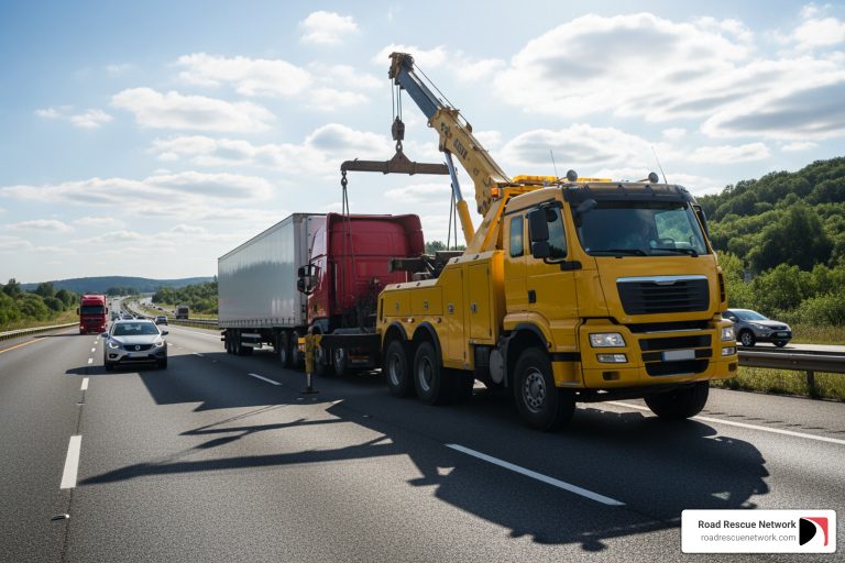 cost to tow a semi truck