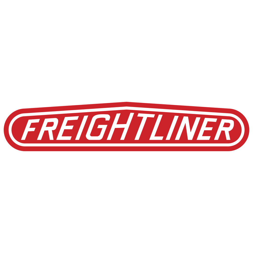 Red Freightliner logo with white text