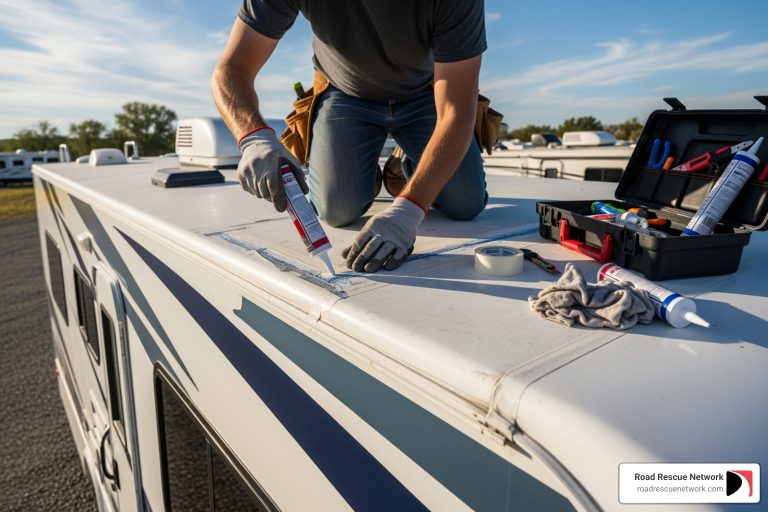 RV roof repair