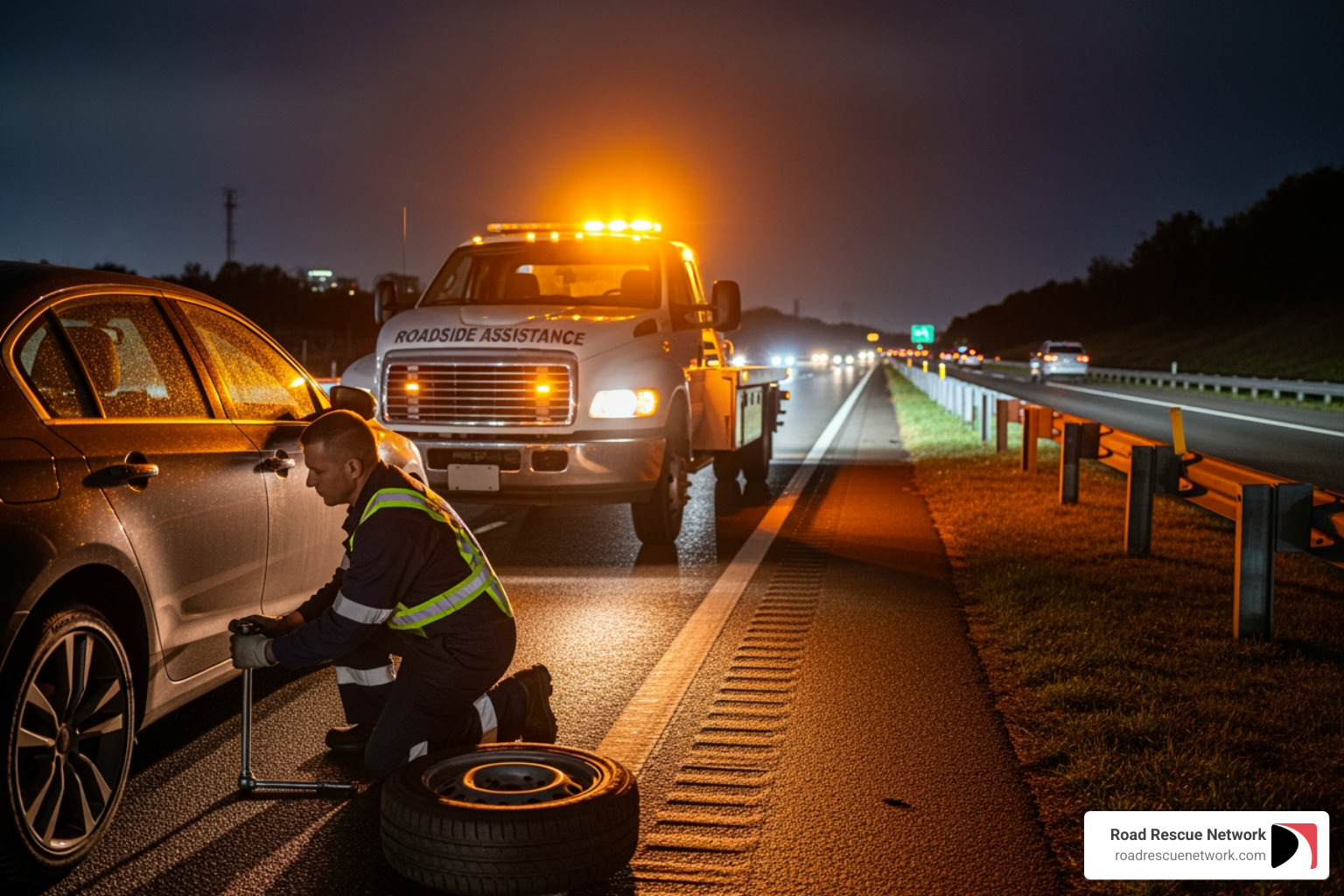 24 hour flat fix and road service