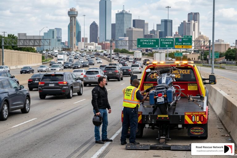 Dallas emergency motorcycle tow
